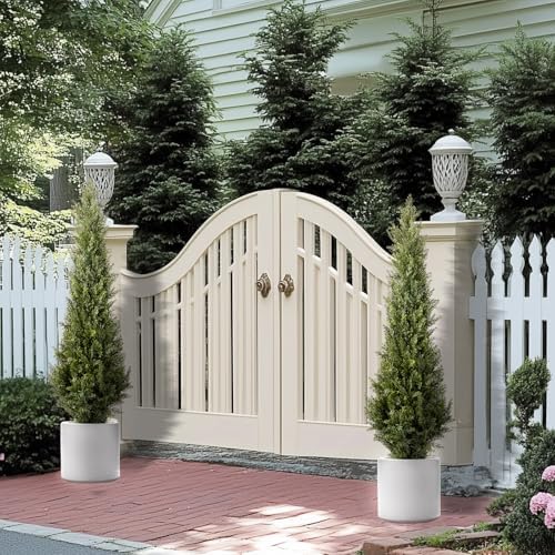 5 Ft Artificial Cedar Topiary Trees 2 Set