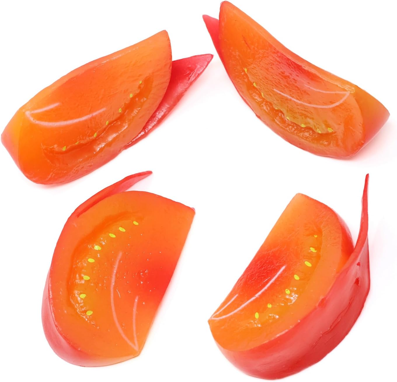 Honbay 4PCS Realistic Artificial Tomato Blocks