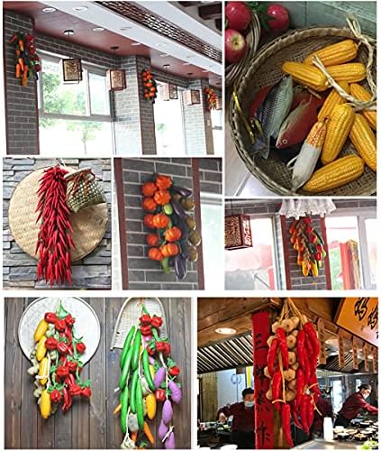 Artificial Fruit Vegetable String for Home Kitchen Decoration