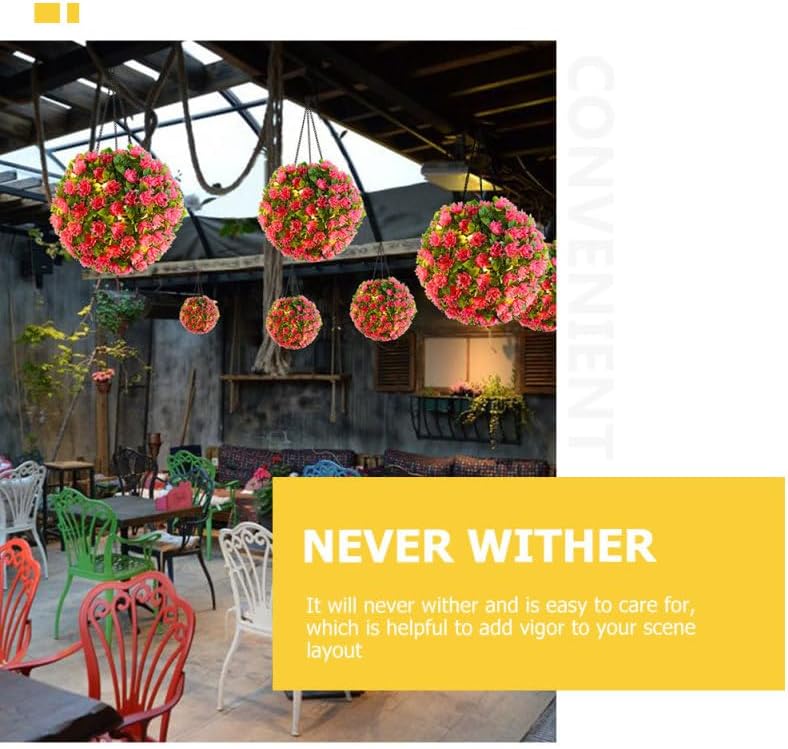 DOITOOL Hanging LED Solar Topiary Ball