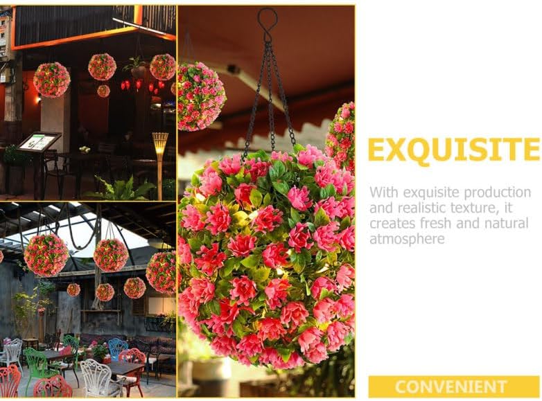 DOITOOL Hanging LED Solar Topiary Ball