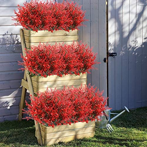 KLEMOO 8 Bundles Artificial Lavender Flowers