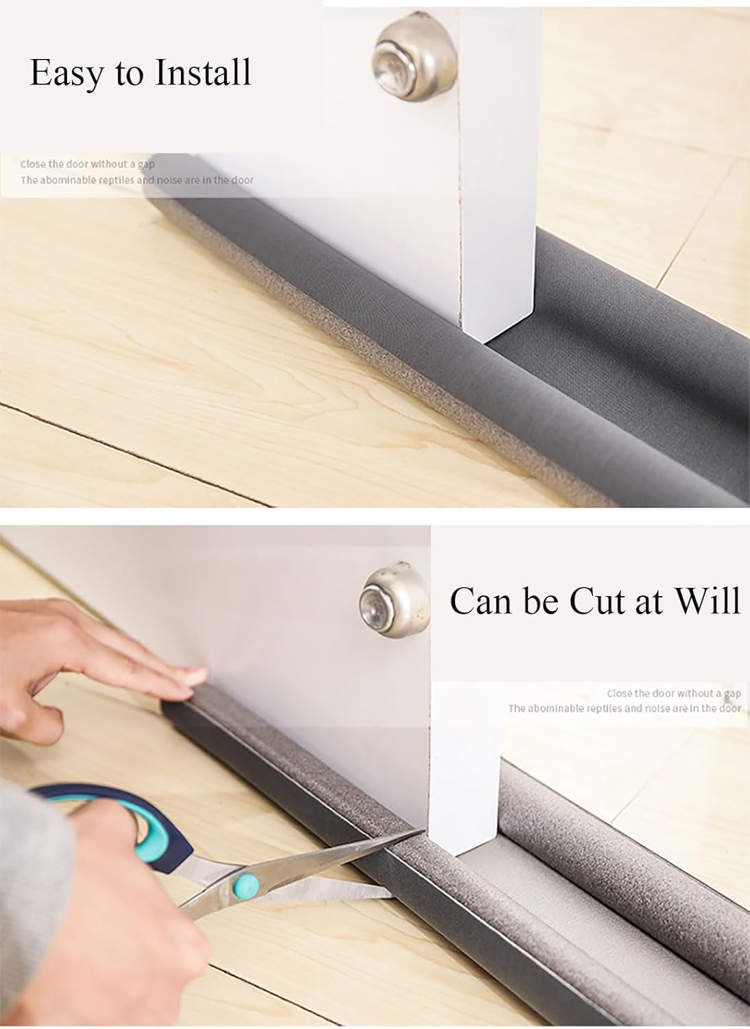 COYOUCO 1 Pcs Door Draft Stopper 93Cm Grey