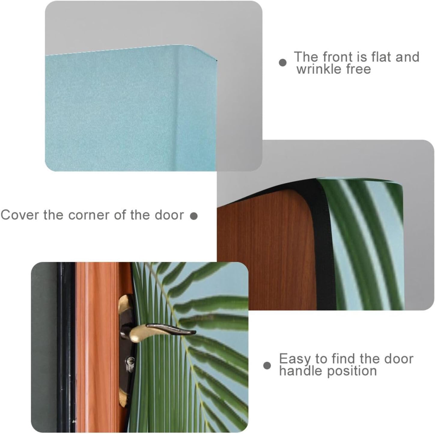 Susiyo Blue Beach Flamingos Door Cover for Halloween