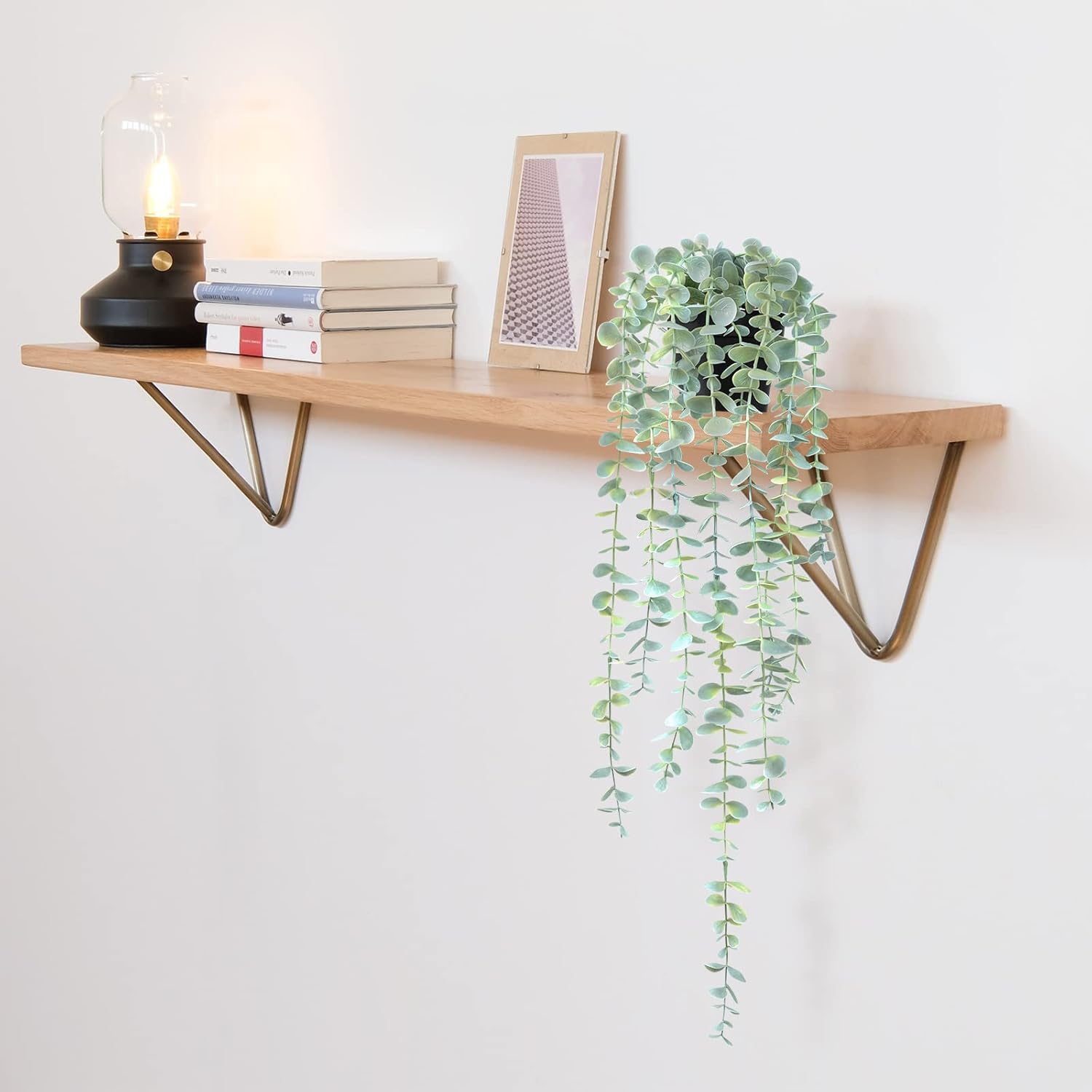 HOFMEFY Artificial Hanging Eucalyptus Plant 23 Inch