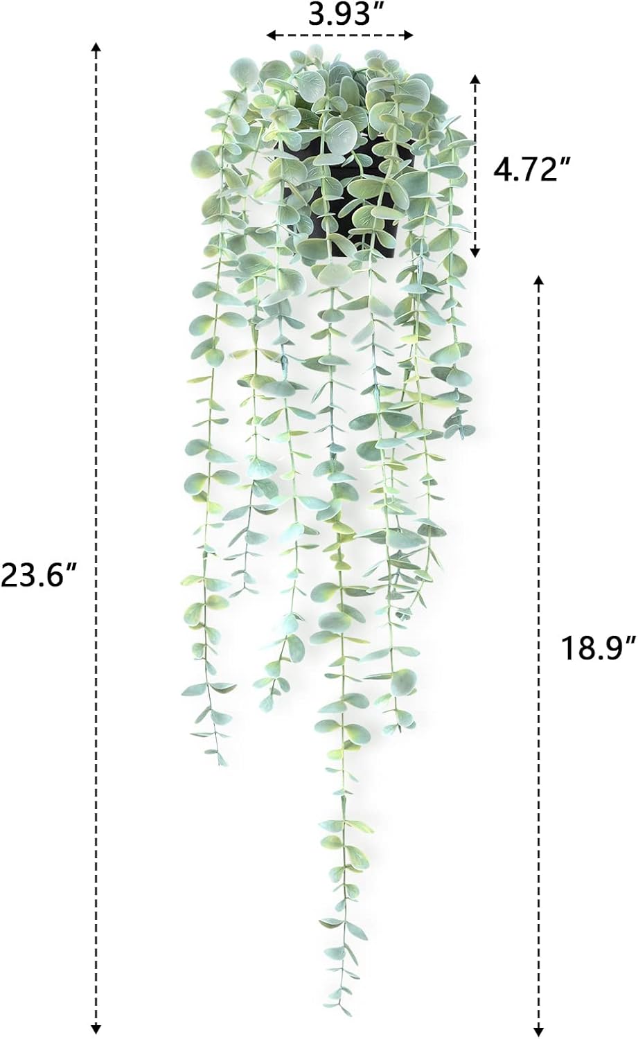 HOFMEFY Artificial Hanging Eucalyptus Plant 23 Inch
