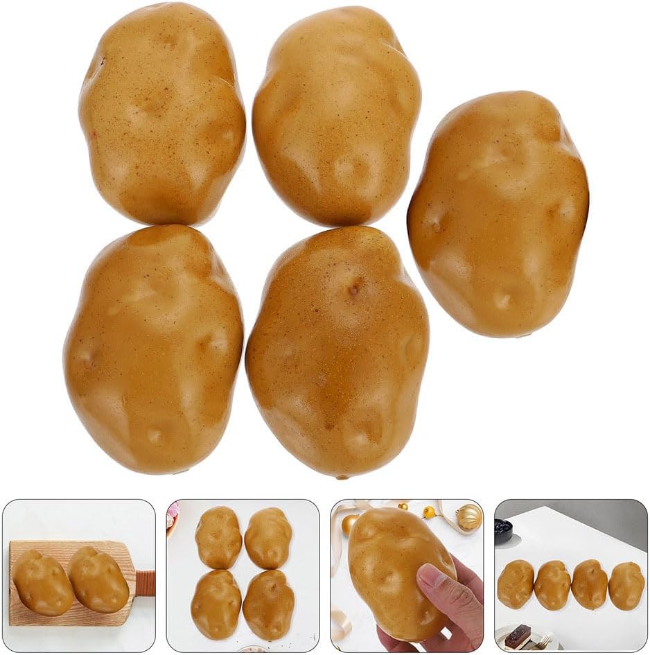 STOBOK Fake Mini Vegetable 20pcs Artificial Potatoes Decor