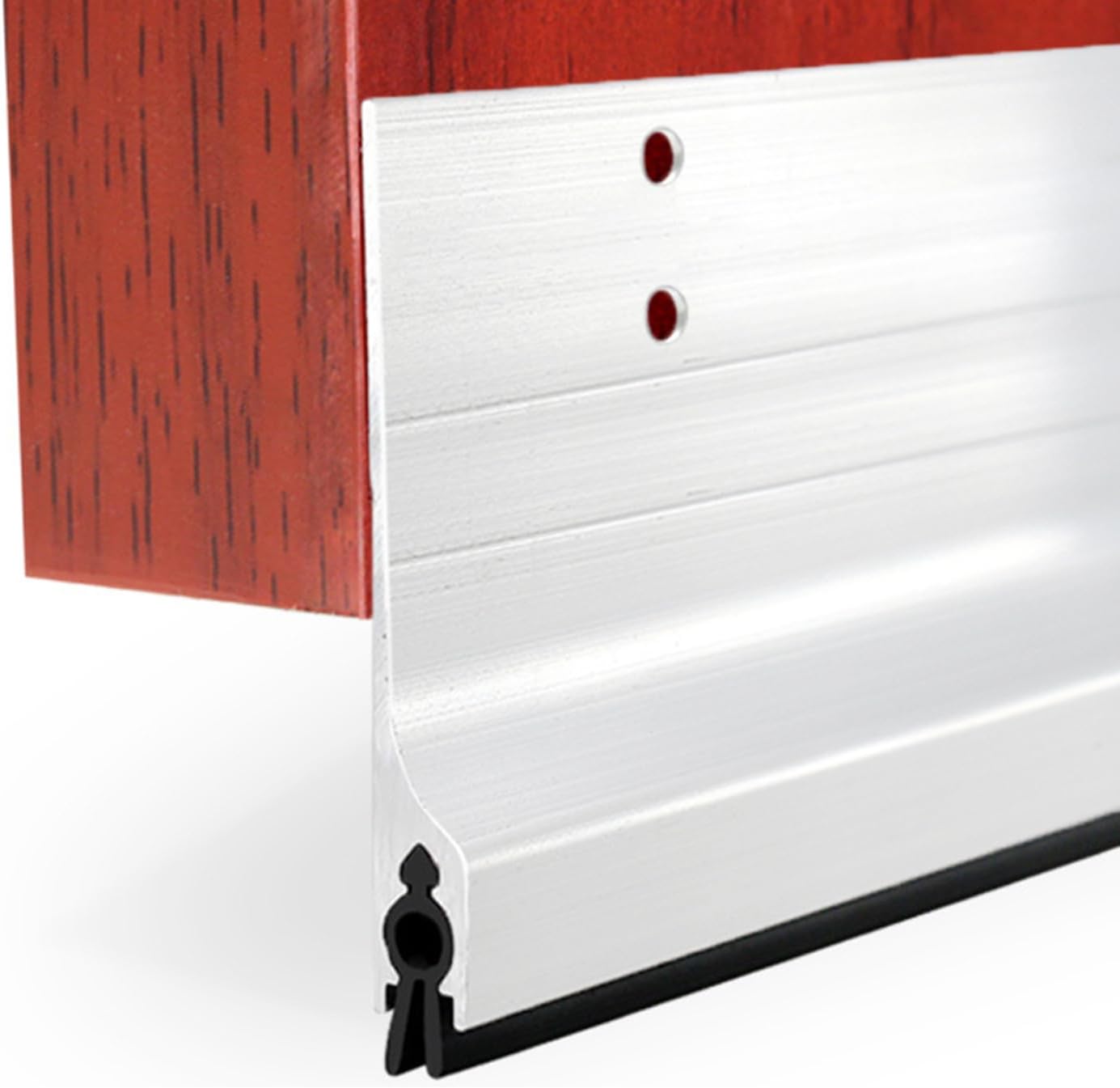 GALOFAY Door Draft Stopper 32 Inches Aluminum with Rubber Sweep