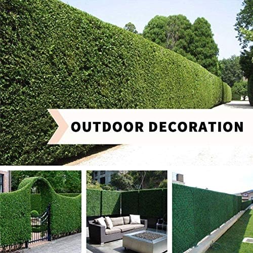 Panda House Boxwood Hedge 24 Pcs Artificial Topiary Set