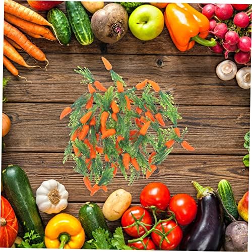Garneck 180pcs Realistic Carrots Kitchen Decorations