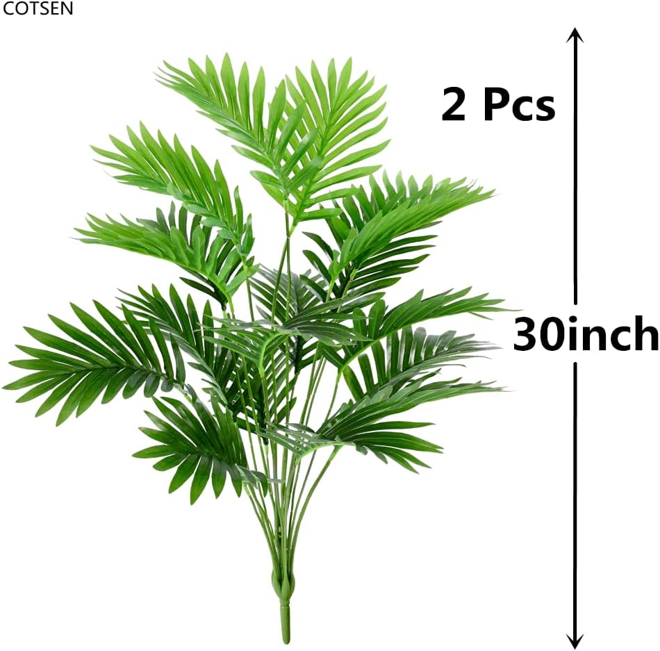 COTSEN Artificial Areca Palm Tree 30 Inch 2 Pcs Faux Plants