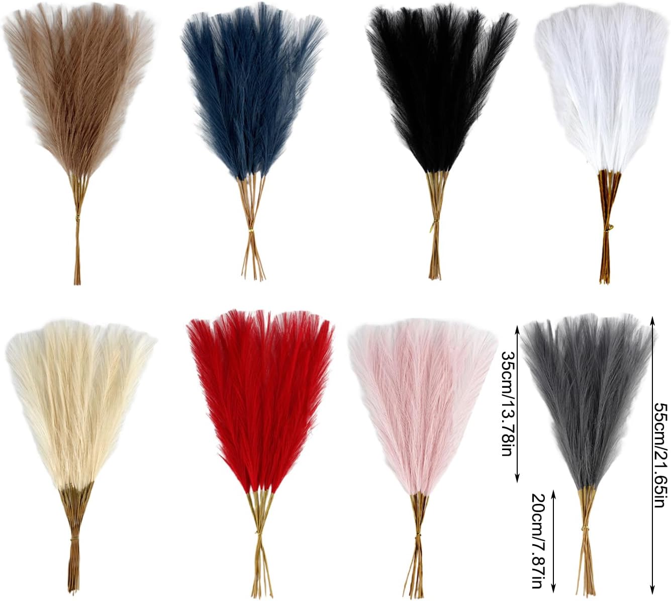 30Pcs Artificial Pampasgrass 216Inch Realistic Wedding Decor