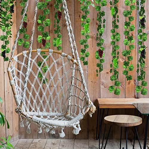 12 Strands 90 ft Artificial Grape Vines with 3 String Grapes Garland