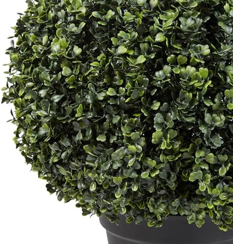 Pure Garden Artificial Topiary Ball - 21 Inch Faux Plant Decor