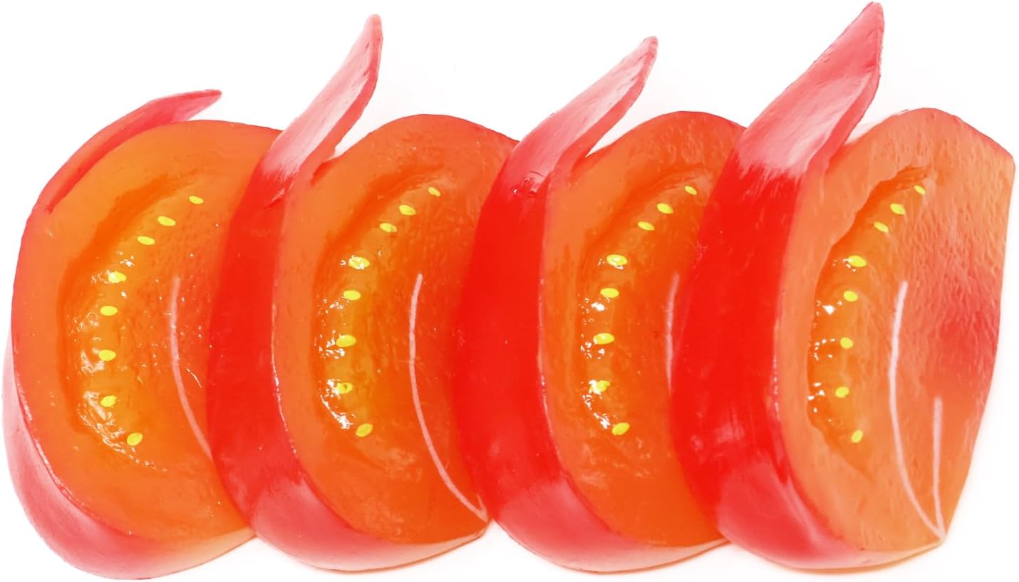 Honbay 4PCS Realistic Artificial Tomato Blocks