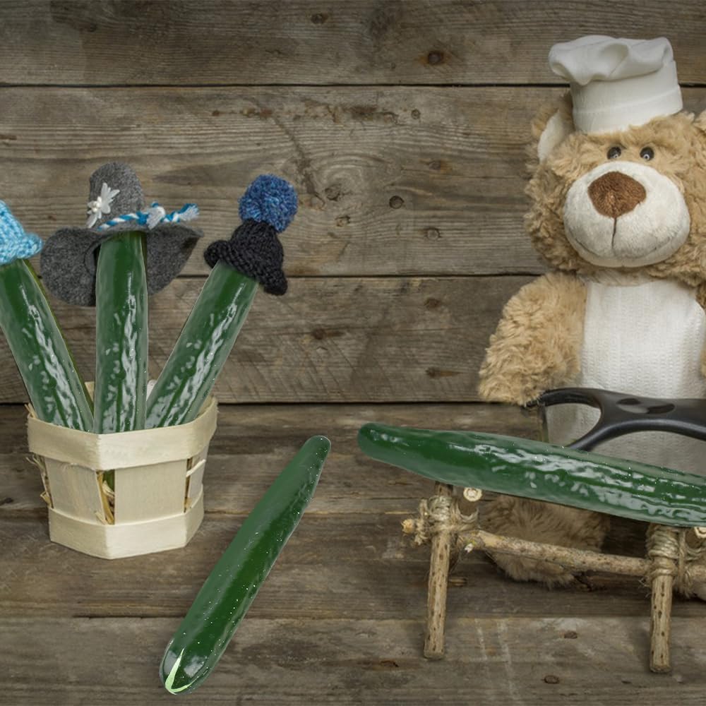 Lifelike Artificial Cucumber for Home Kitchen Decor and Party