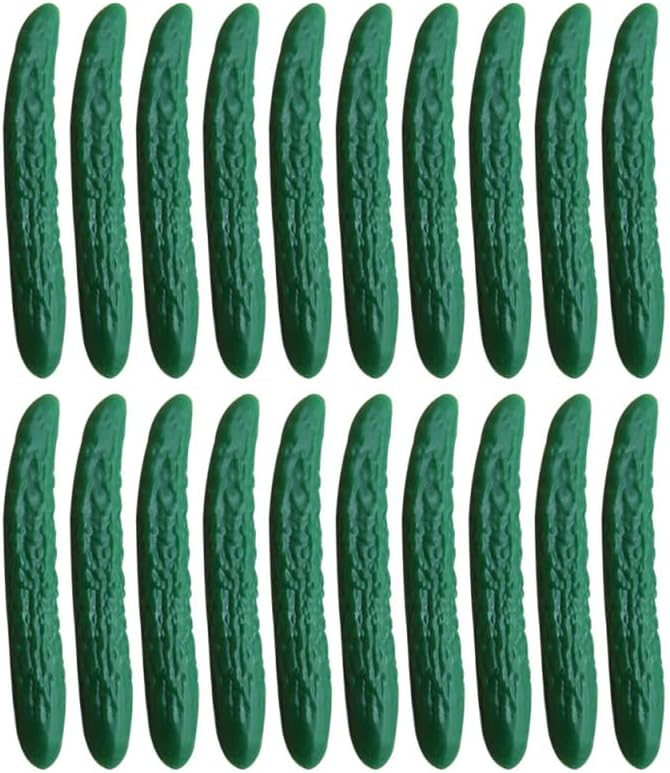 20Pcs Miniature Cucumber Models for Dollhouse Decor