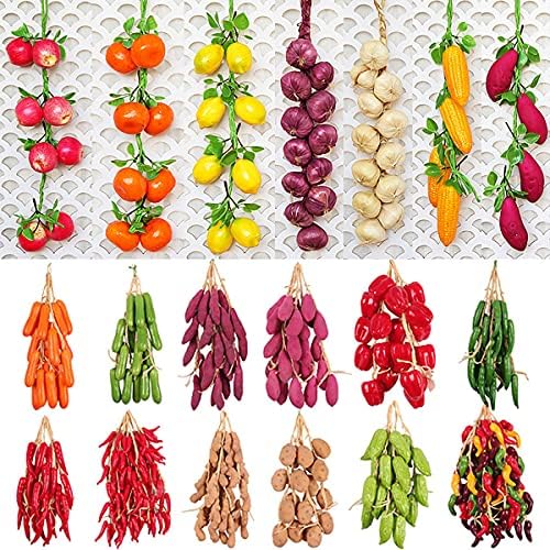 Artificial Fruit Vegetable String for Home Kitchen Decoration