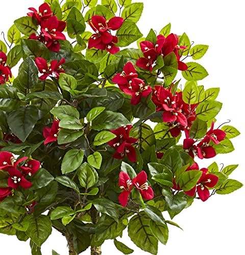 Nearly Natural 4ft Double Bougainvillea Artificial Topiary Tree