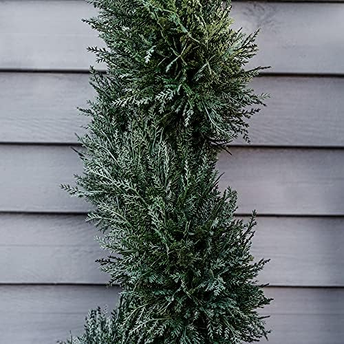Outsunny 3FT Artificial Cedar Tree Spiral Topiary Faux Plant