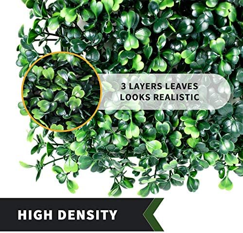 Panda House Boxwood Hedge 24 Pcs Artificial Topiary Set