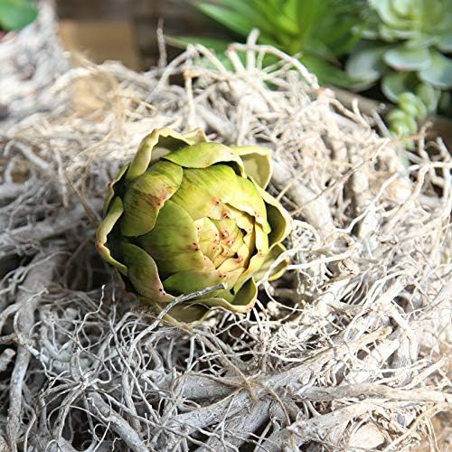 Xiao Hua 4-Piece Large Green Artificial Artichokes Set