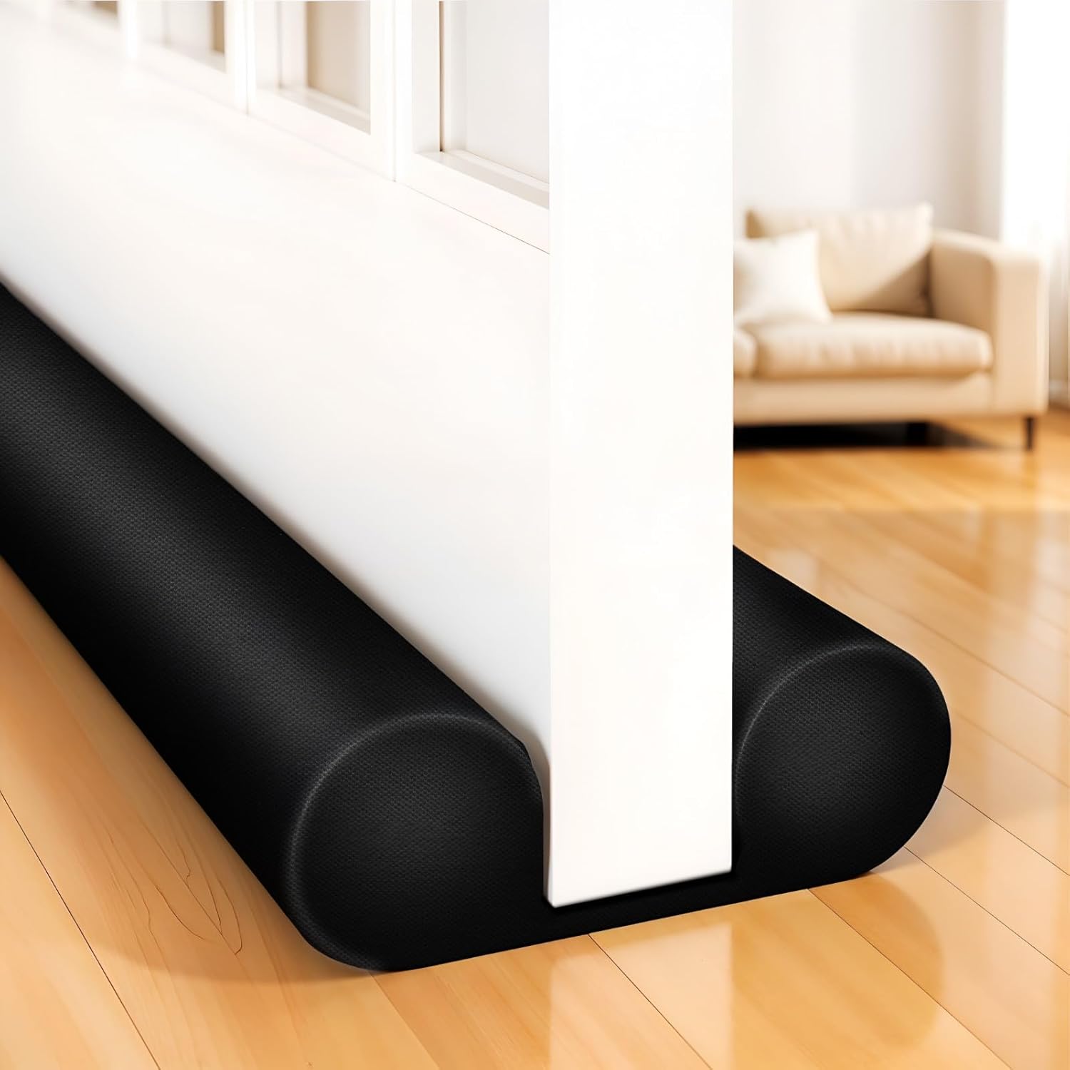 Affixers Under Door Draft Stopper 36 Inch Black