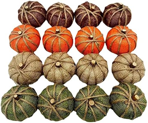 Halloween Artificial Pumpkin Decorations DIY Craft 16 Pieces without Plaid