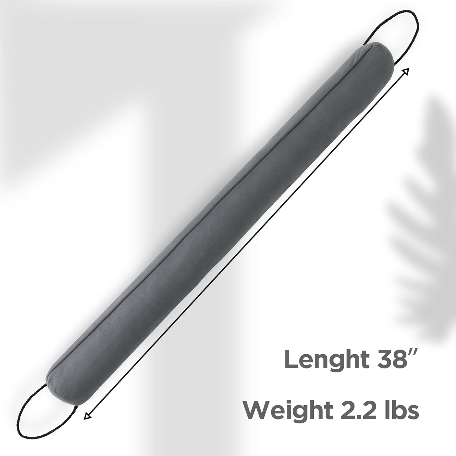 Sunolga 2 Pack 38 Inch Weighted Door Draft Stopper Grey