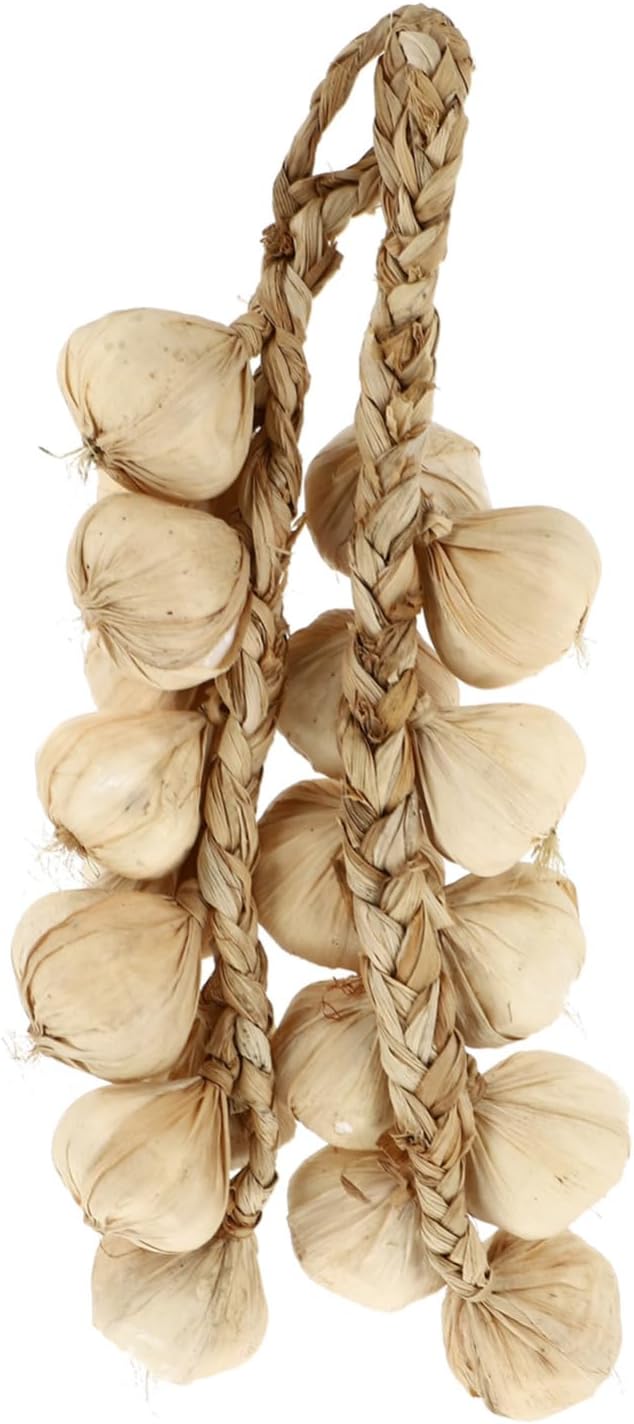 Luxshiny 4pcs Hanging Garlic Artificial Vegetable Decor Pendants