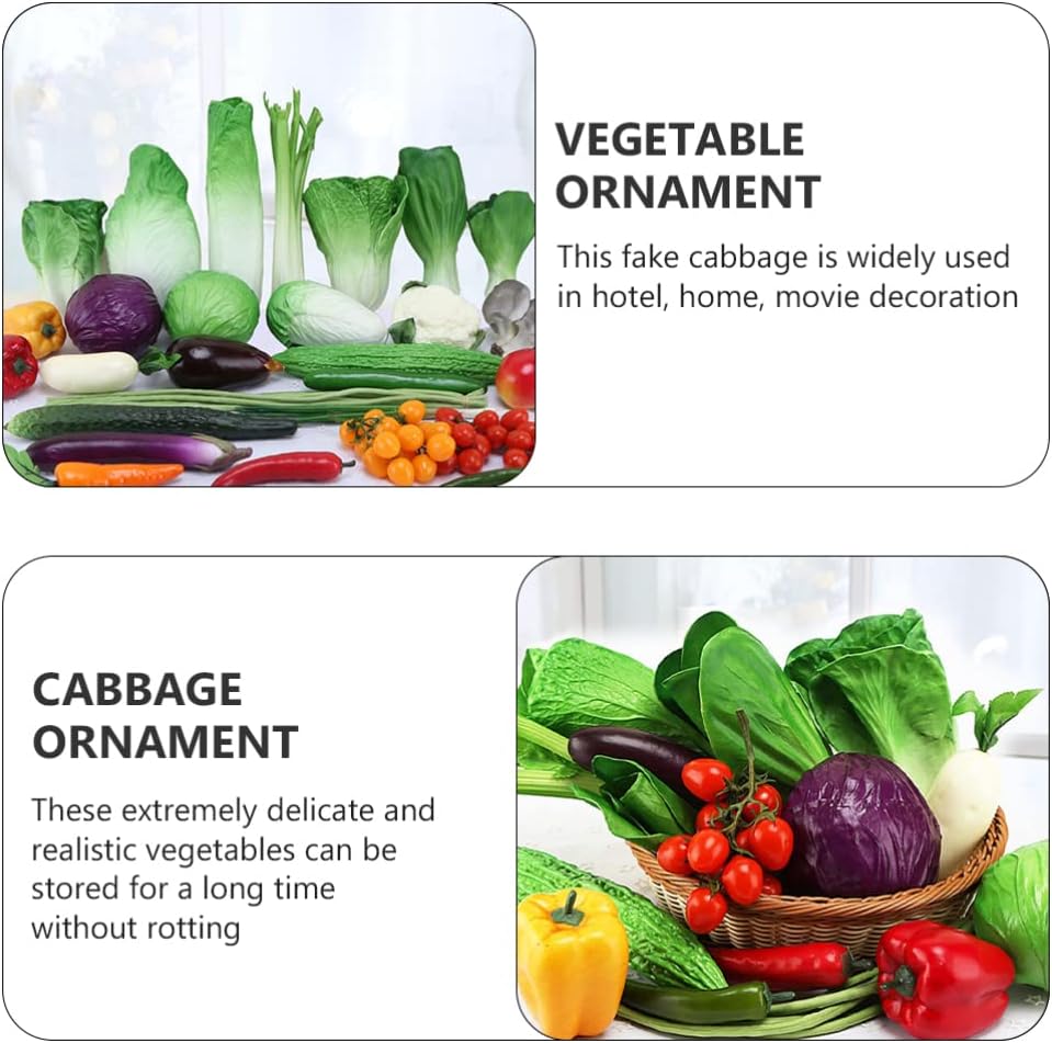 iplusmile Artificial Purple Cabbage Home Decor