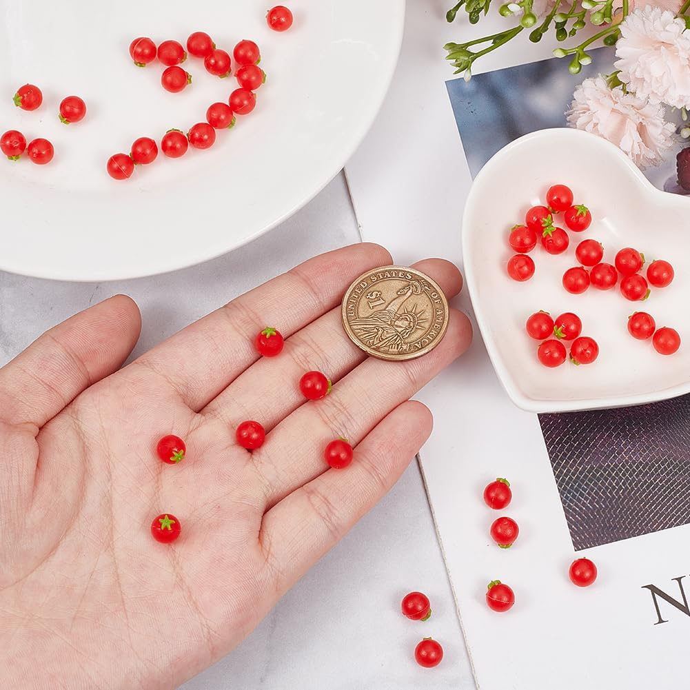 OLYCRAFT 60Pcs Mini Artificial Tomato Decor