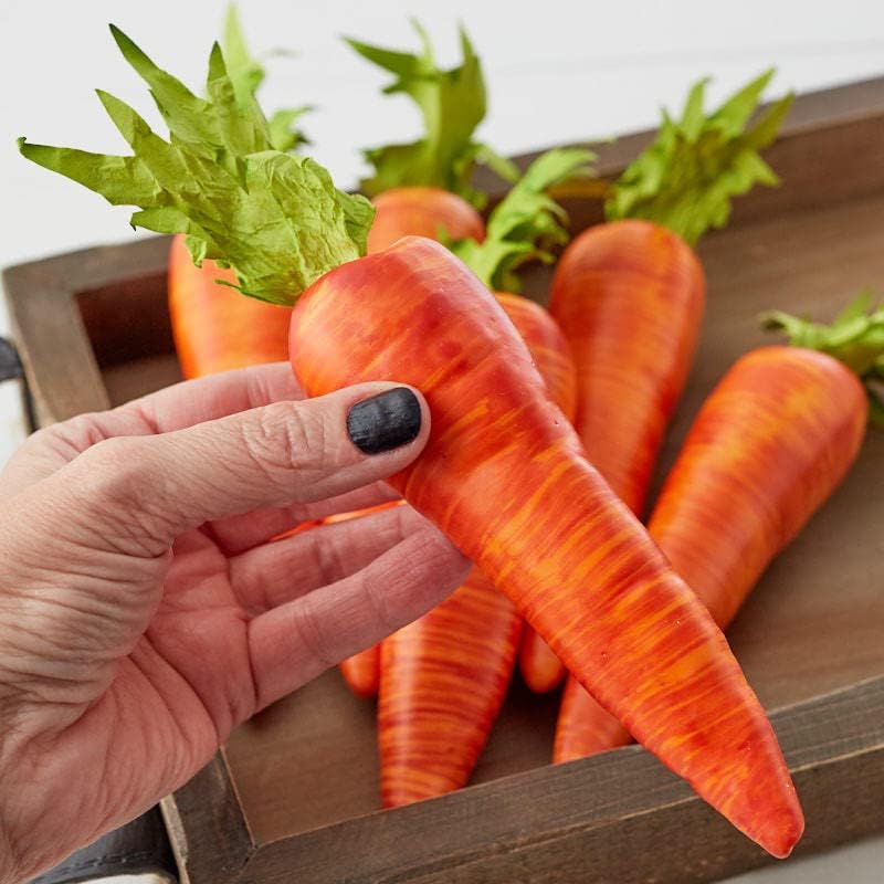 Factory Direct Craft Artificial Carrots 12 Pack 6 Inch Long
