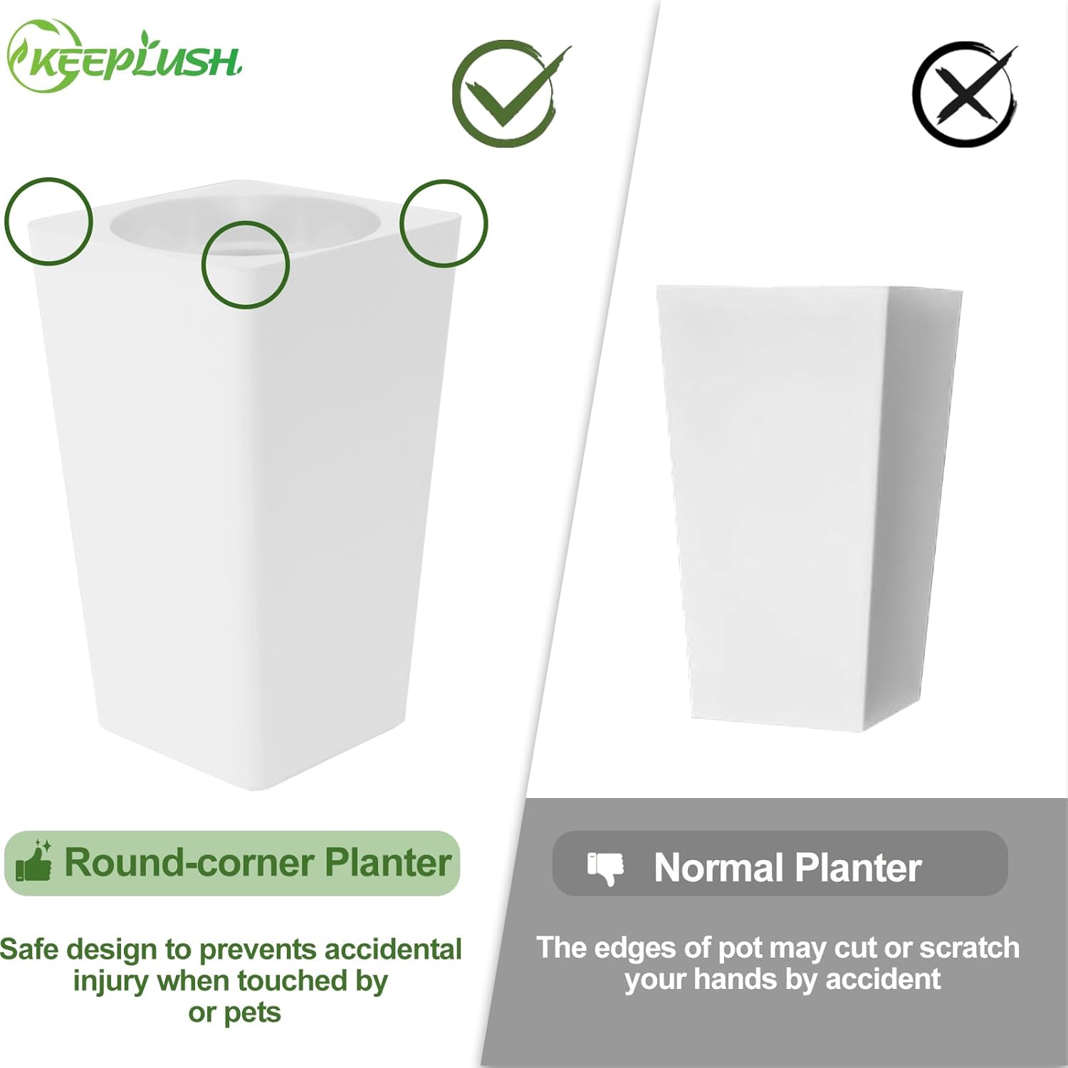 5ft Artificial Palm Tree with White Planter