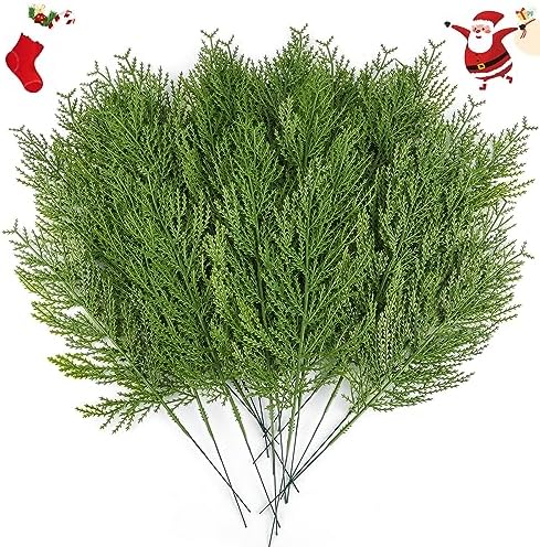 Hananona 40 Pcs Artificial Pine Sprigs Faux Greenery Decor