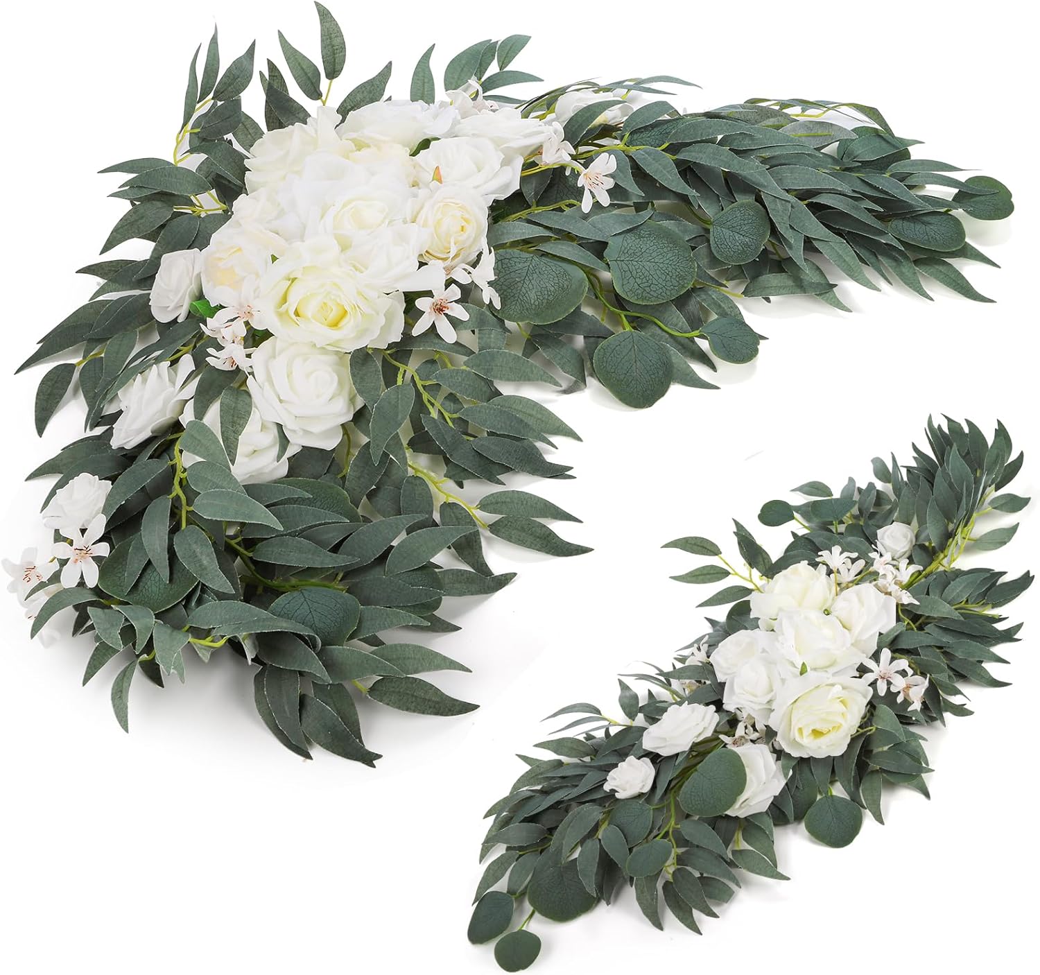 2 Pack Artificial Wedding Arch Flowers Set