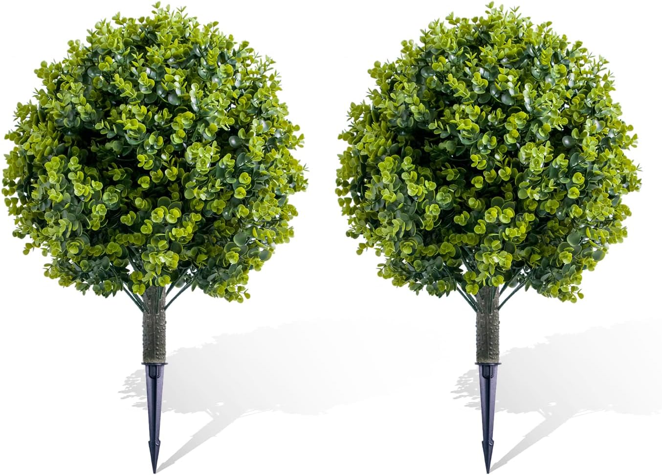MegaChoice Artificial Topiary Ball Tree Set of 2 236 Inch