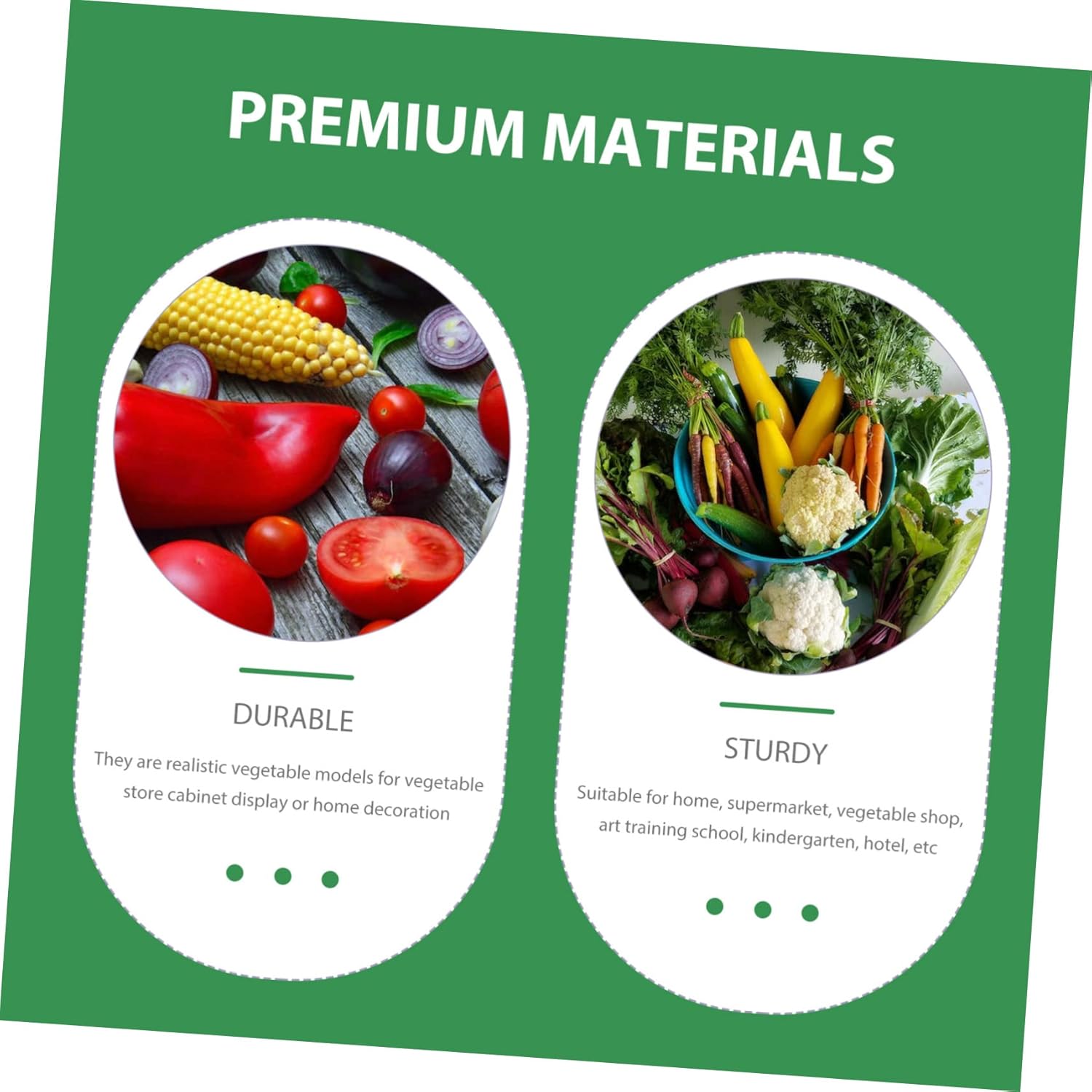 12pcs Lifelike Vegetable Models for Display and Photography