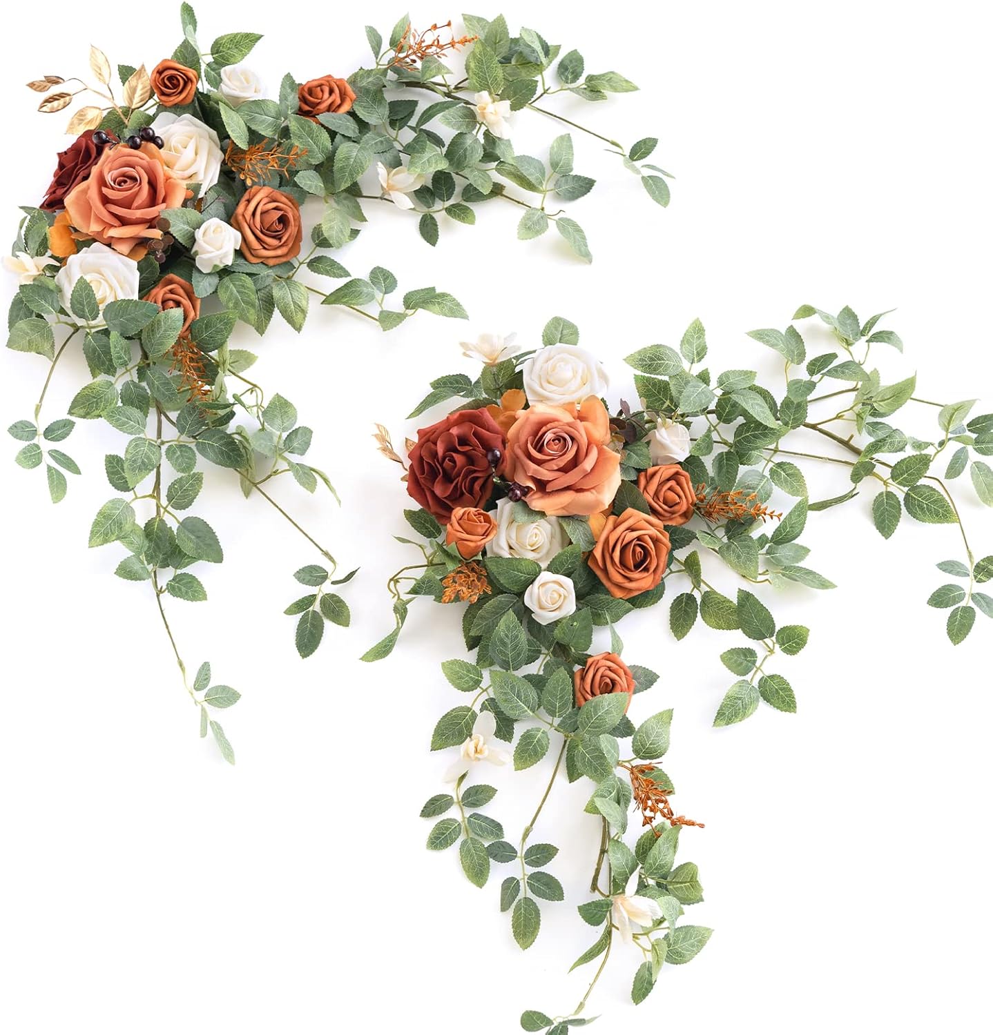 Lings Moment 2PCS Terracotta Artificial Flower Swags