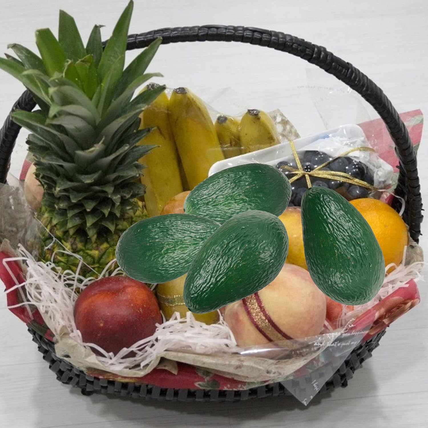 FOMIYES Plastic Artificial Avocado Set of 6