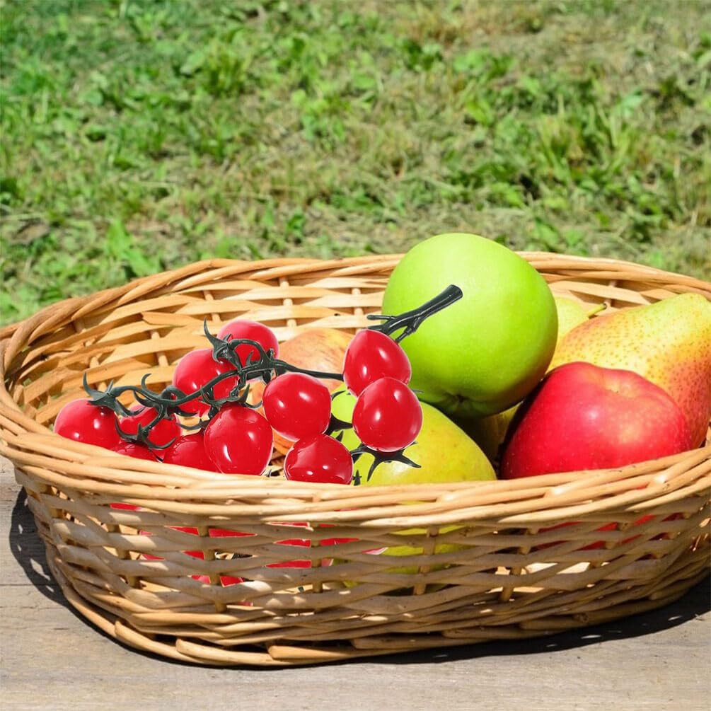 Alipis Artificial Red Cherry Tomatoes Decor Props
