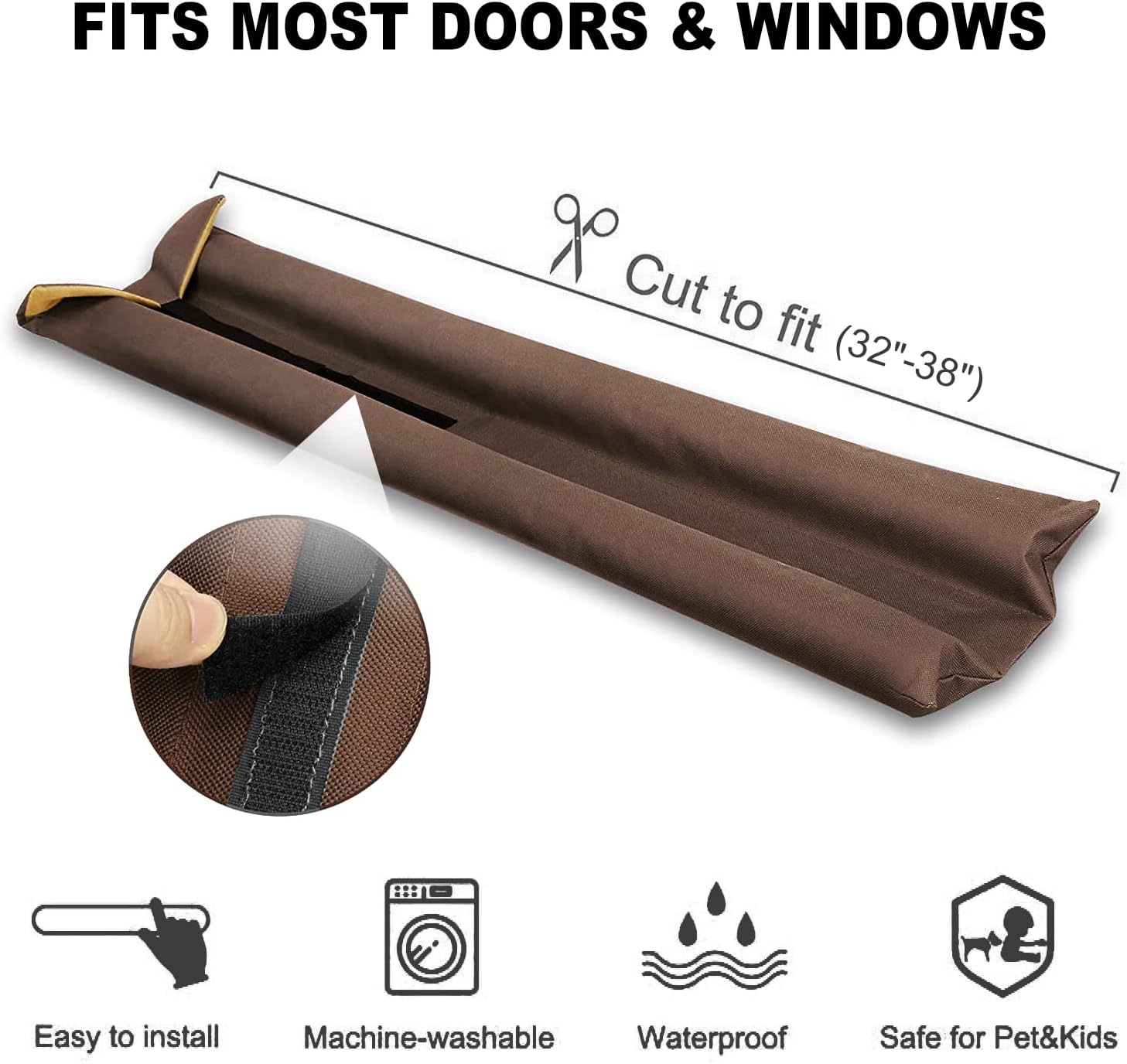 Gigbuff Cam Door Draft Stopper 30-36 Inches