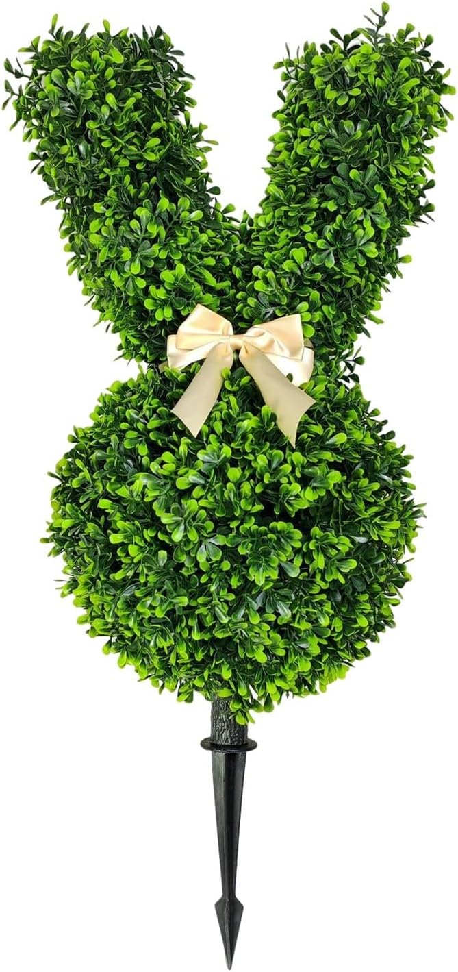 Easter Bunny Artificial Topiary Tree Decor