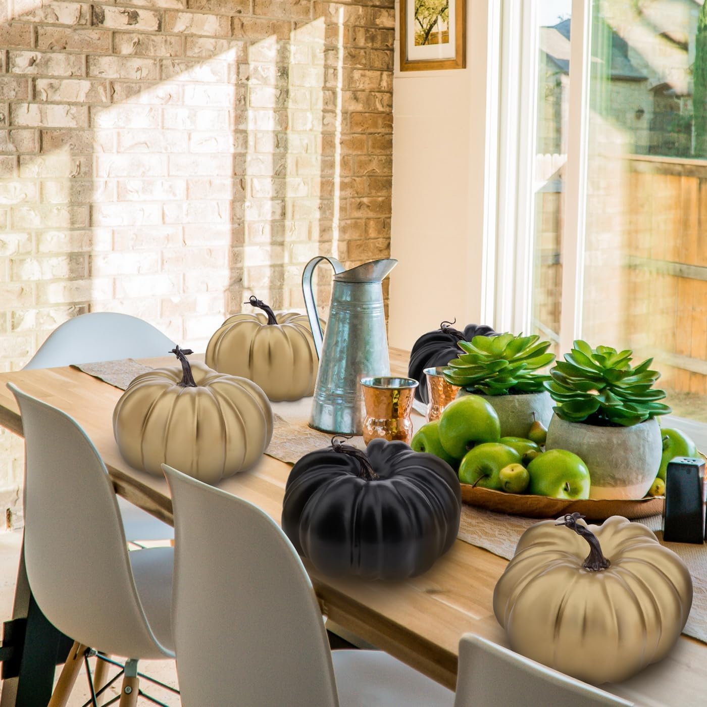 77 Inch Artificial Black Halloween Pumpkin Decoration