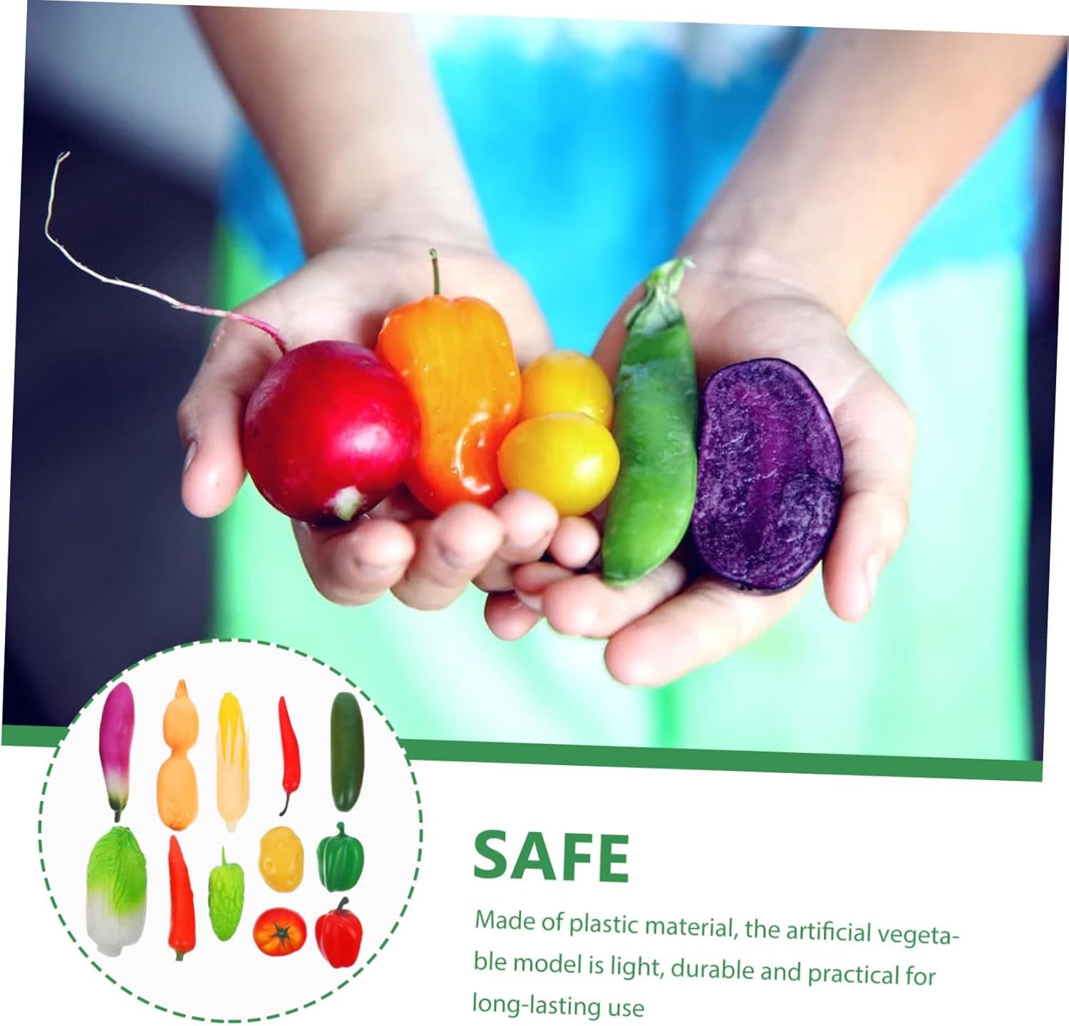 12pcs Lifelike Vegetable Models for Display and Photography