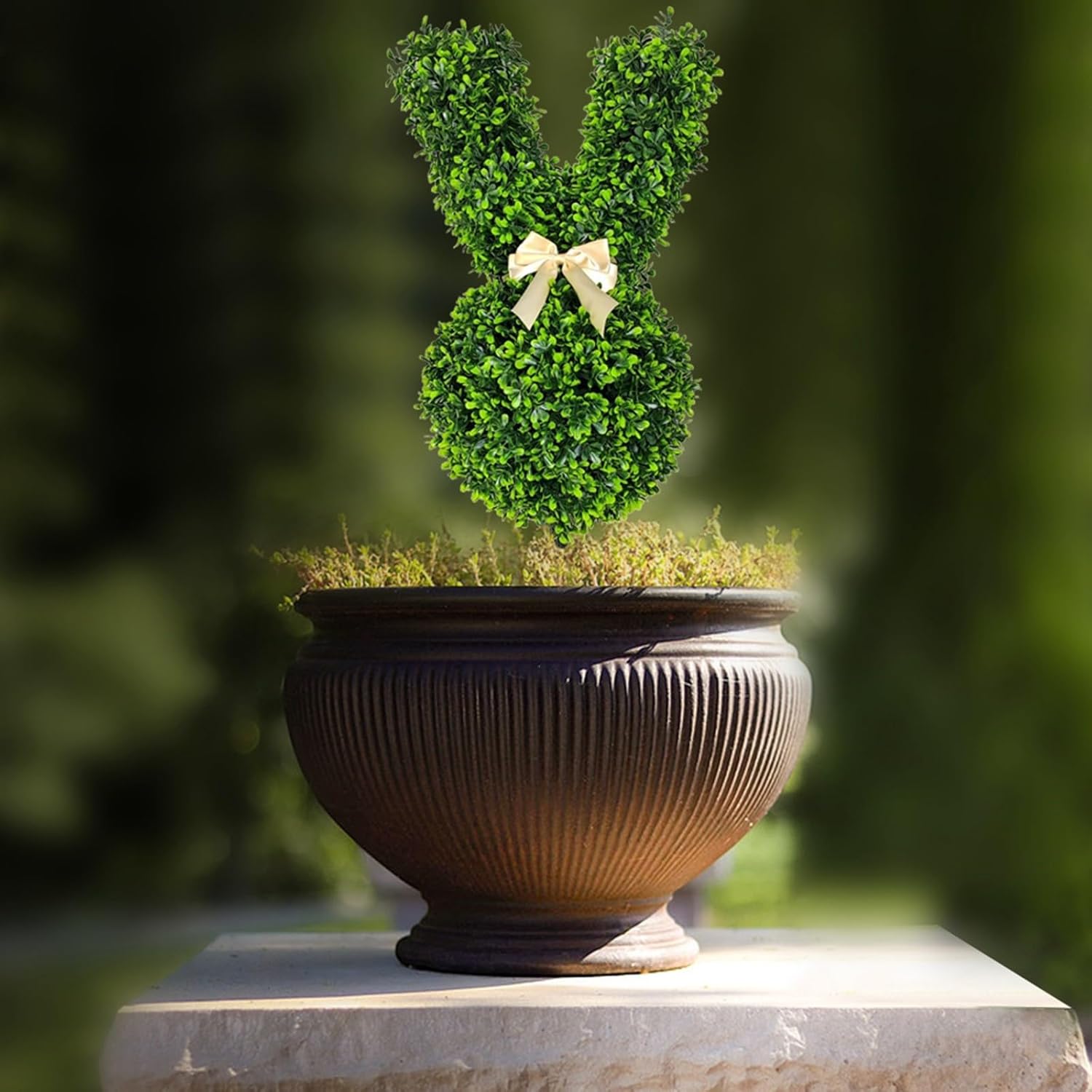 Easter Bunny Artificial Topiary Tree Decor