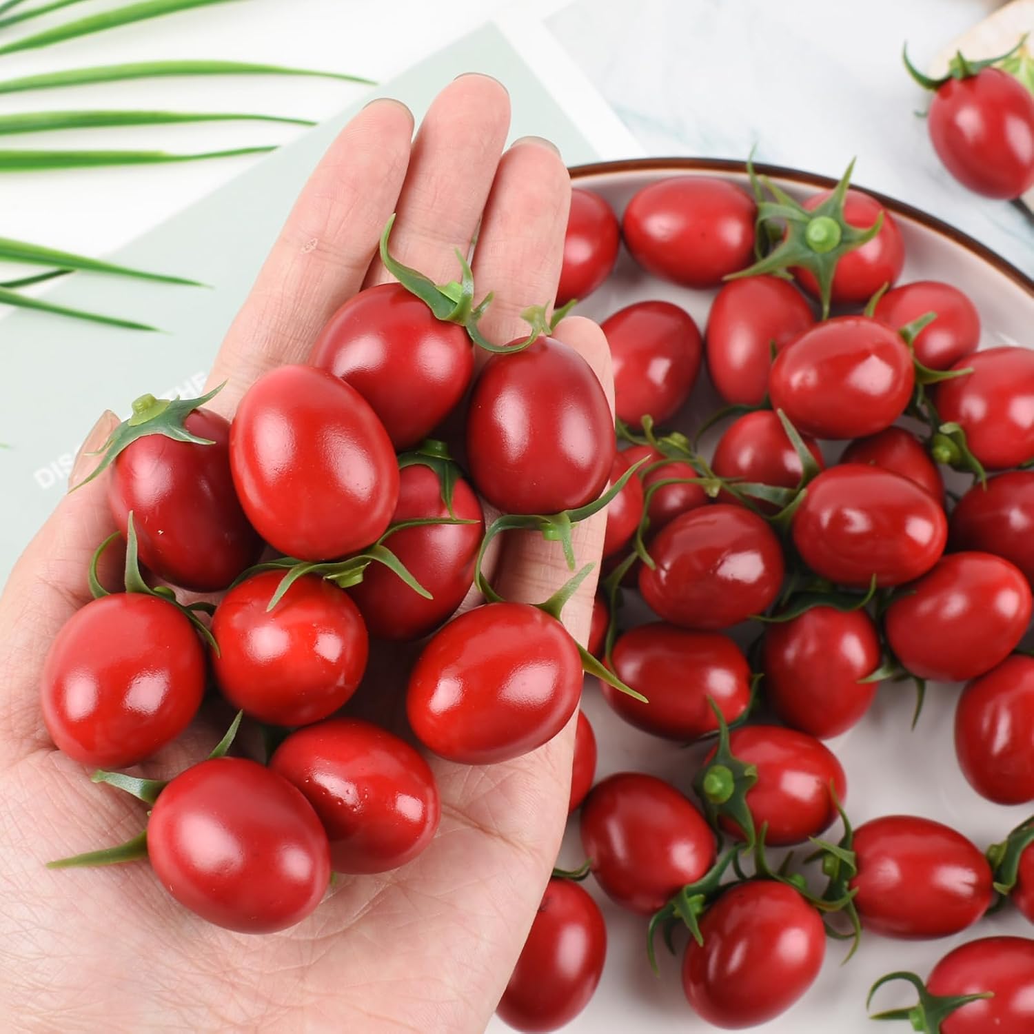 Luckforest Artificial Cherry Tomatoes 25 Pcs Decoration