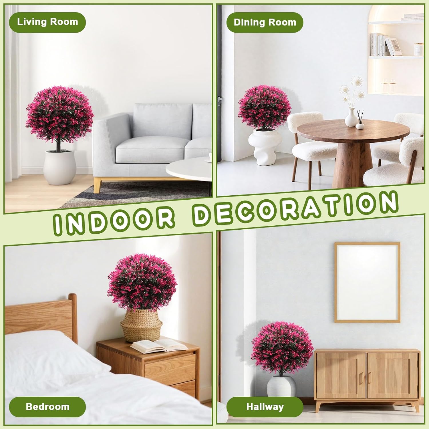 AXHJ 23 Incher Set of 2 Artificial Boxwood Topiaries