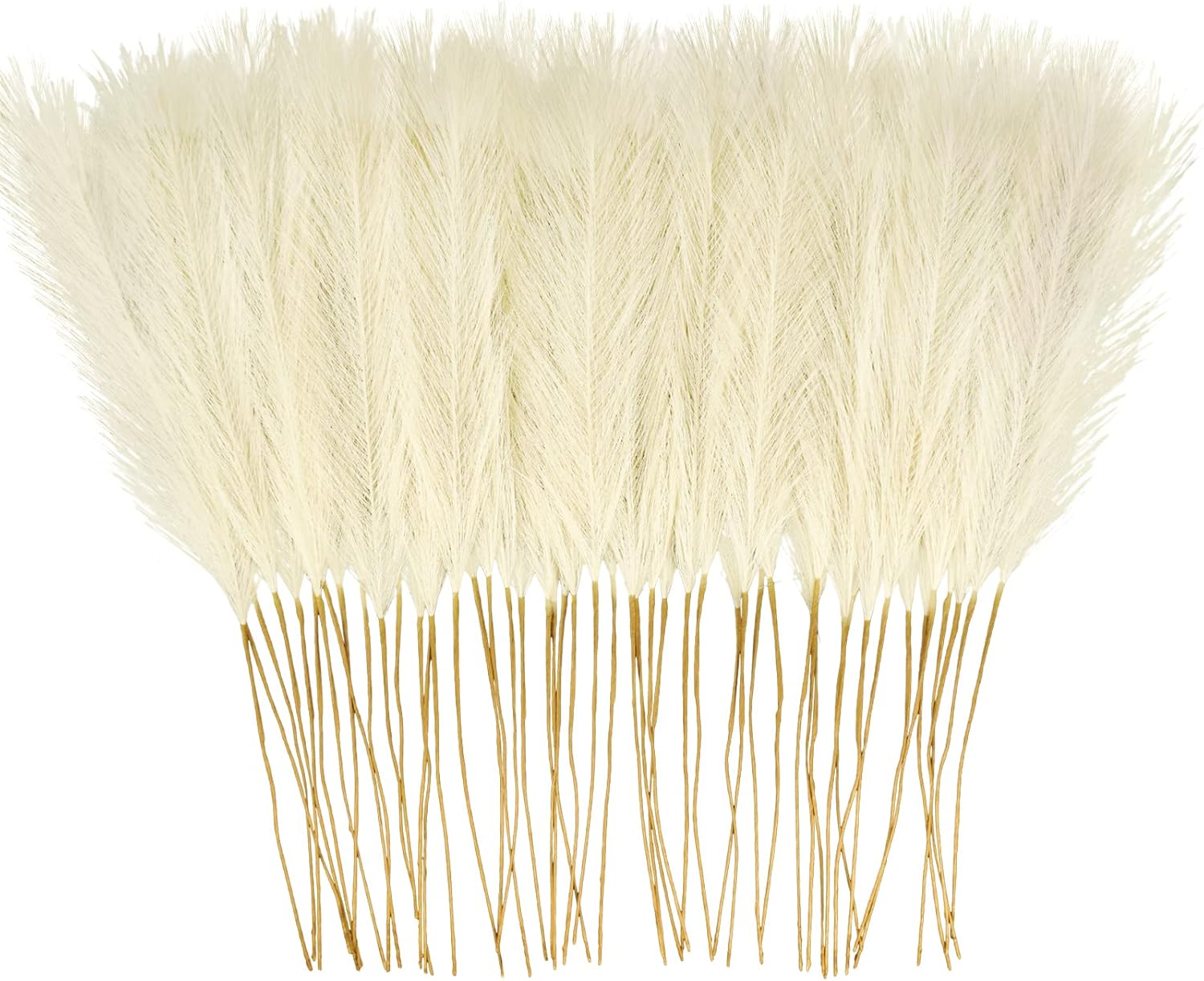 50PCS Beige Artificial Pampas Grass Decor