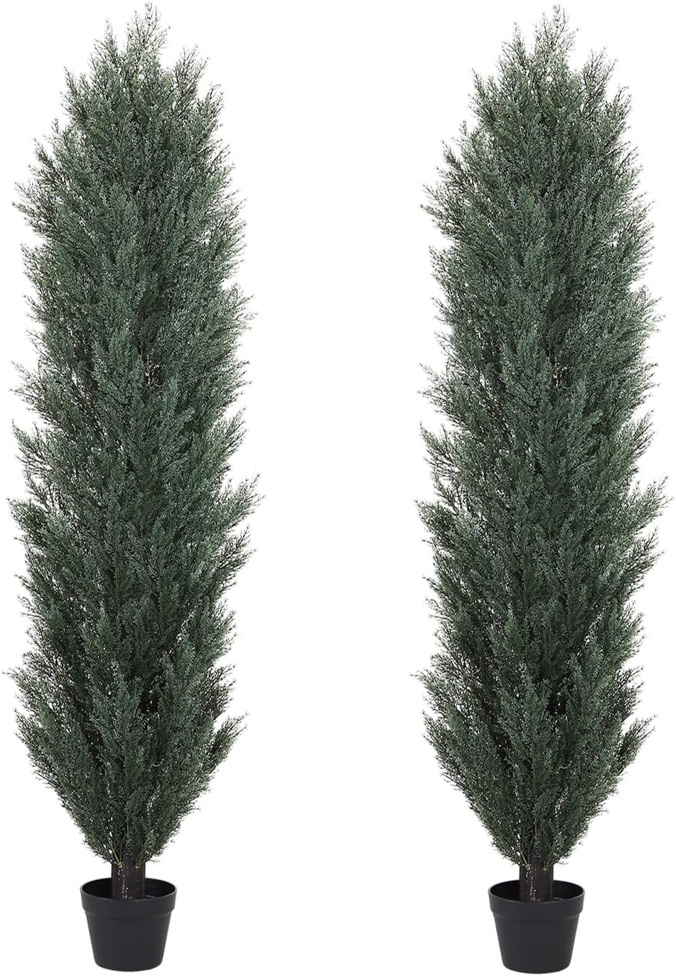 THE BLOOM TIMES 6ft Artificial Topiary Trees Set of 2